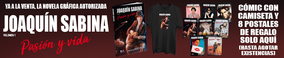 Banner promocional de la novela gráfica de Joaquín Sabina