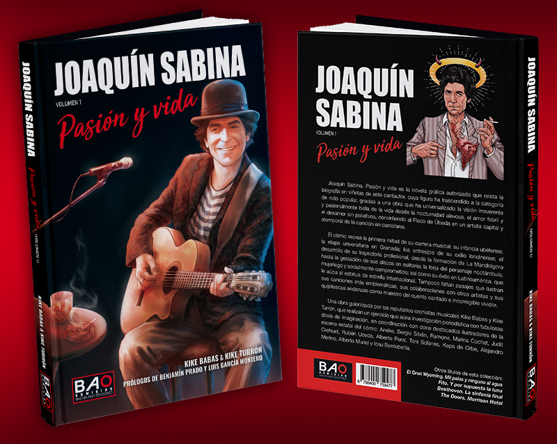 Portadas del cómic Joaquín Sabina. Pasión y vida